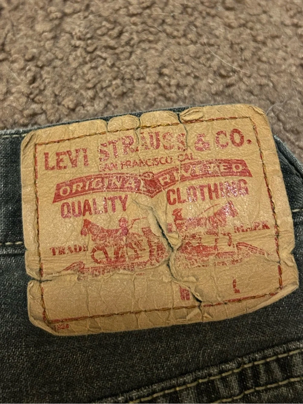 Levi's Black Distressed Denim Jean Shorts